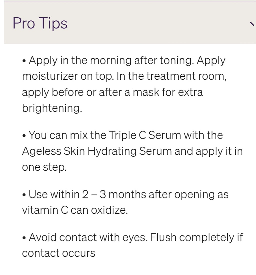Triple C Serum