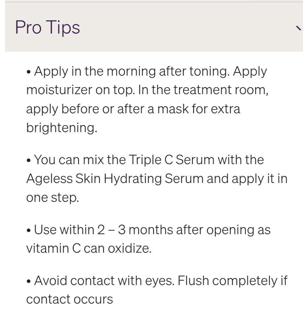 Triple C Serum